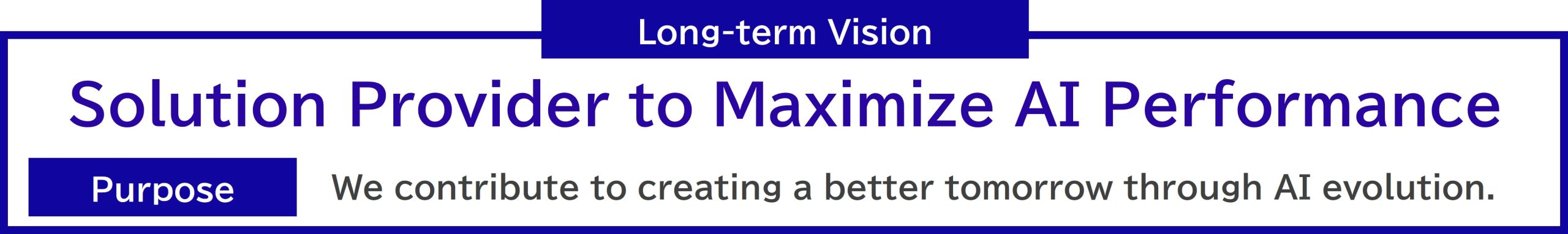 Long-term Vision